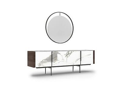 Luxus Iesszëmmer Modern Säitbord mat Spigel Design Ariichtung Nei