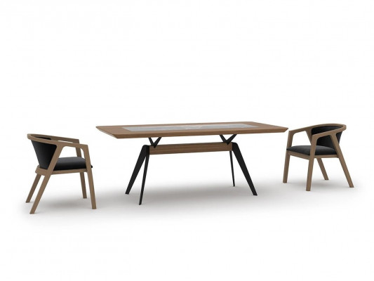 Luxus Iesszëmmer Set 8-tlg Iessdësch Komplett Still Sideboard mat 2x Spigel Nei
