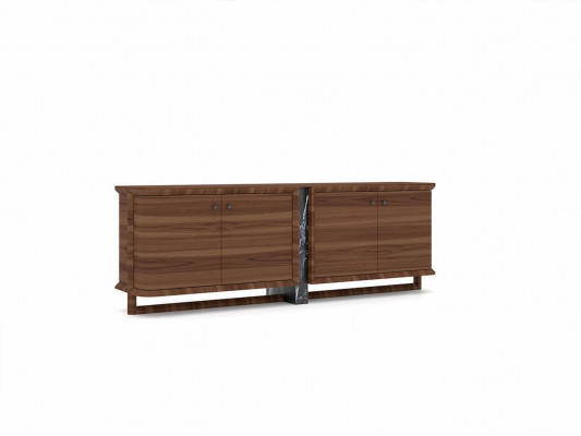 Luxus Komplett Sideboard mat 2x Spigel Design Holzschaf Iesszëmmer Miwwelen