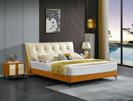 Luxus Liederbett Bett Duebel Ehe Polster Hotel Komplettes Set Nuetstischen