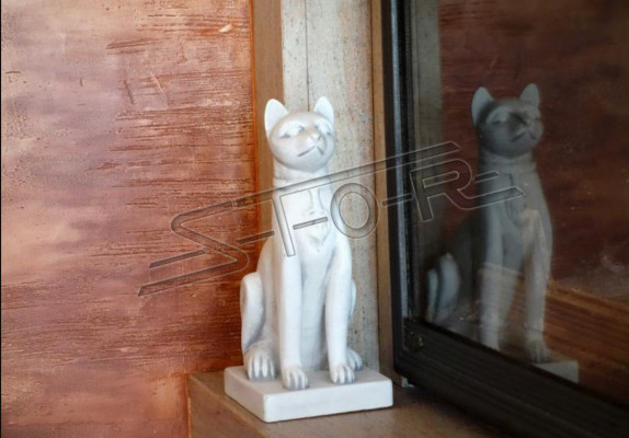 Ägyptesch Kazestatue Figur Statuen Gaart Dekoratioun Terrass