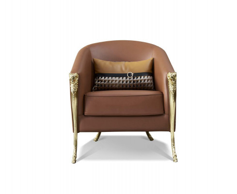 Luxus Stull Polster Cocktail Relax Lounge Club Design Design Fauteuil Braun