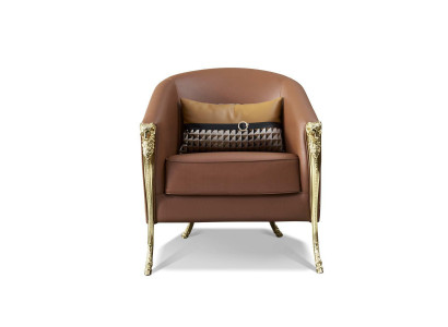 Luxus Stull Polster Cocktail Relax Lounge Club Design Design Fauteuil Braun