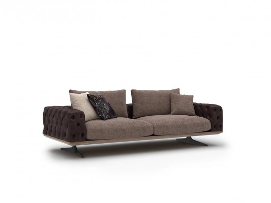 Luxus Wunnzëmmersofa Dreiplatzeri Couch Modern Design Polstersoffa Nei