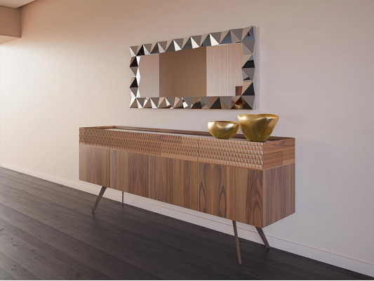 Modern Design Iesszëmmer Komplett Iessdësch 4x Still Luxus Sideboard Nei Vitrin