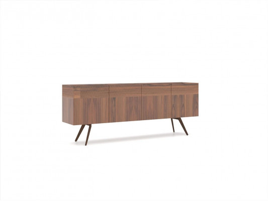 Modern Design Iesszëmmer Komplett Iessdësch 4x Still Luxus Sideboard Nei Vitrin