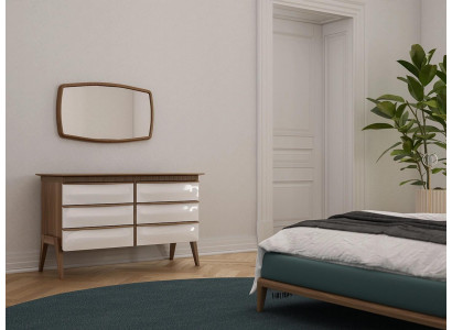 Modern Design Kommoud mat Spigel Schlofkummer Luxus Schaf Nei Miwwelen