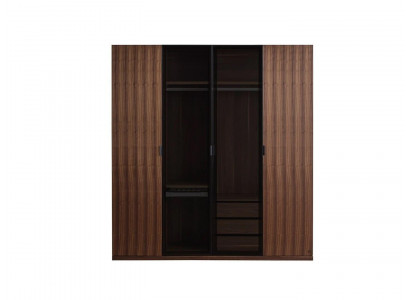 Modernen Schafschaf Schlofzëmmer Design Holzschaf Luxus Schaf mat Glasdieren