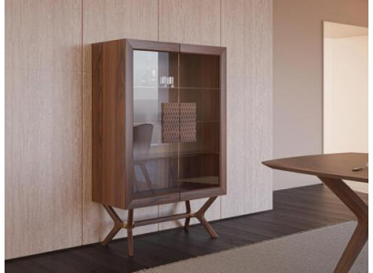 Modern Miwwel Iesszëmmer Vitrin Luxus Design Schief Nei Ariichtung