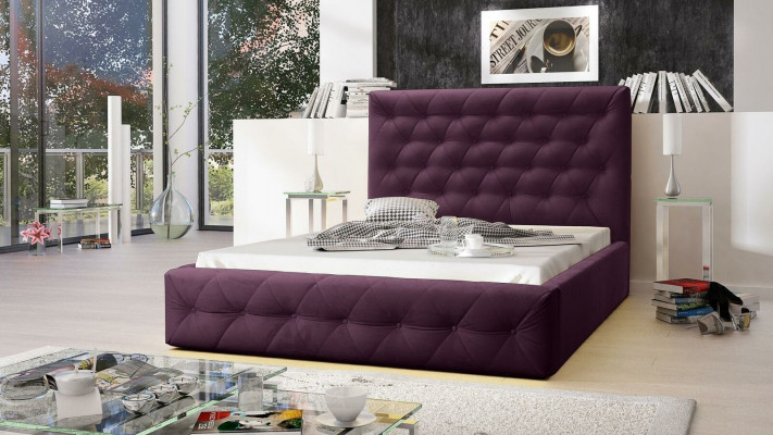 Modern Holz Designer Bett Déifstéck Miwwel Better Duebel Neit Schlofzëmmer