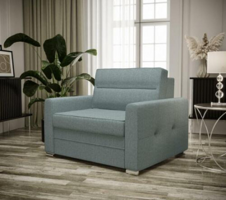 Relax Stoff Textil Lounge Fernseh 1 Sëtzer Sessel Design Stull Polster Club Nei