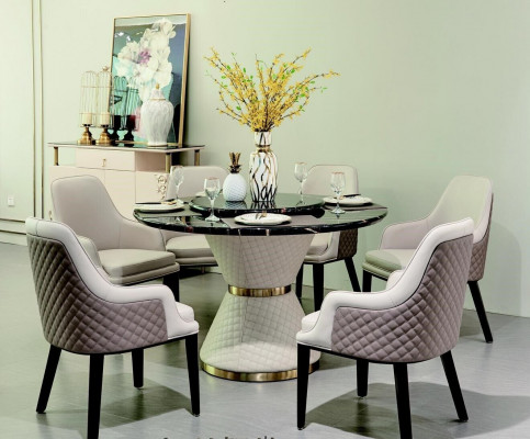 Ronne Iessdësch Ronn Dësch Wunnzëmmer Kichen 130cm Luxus Lieder