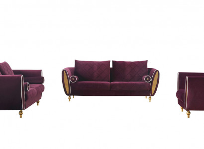 Sofa Couch Polster 2 Sëtz Sofas Couches Sëtz Garnituren Design Club Samt