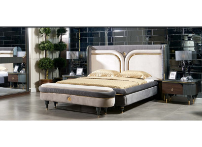 Bett 2x Nuetsdësch 3tlg. Set Better Duebelbett Schlofkummer Hotel Bestietnis Luxus Nei