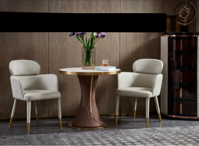 Sëtzel Lieder Wäiss Modern Miwwelen Lehnstull Design Miwwelen Luxus Edelstol