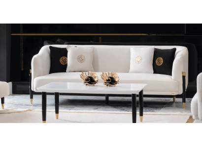 Design Canapé 3 Sëtzer Design 210cm Luxus Canapéen Couch 3er Nei Textilcanapé Miwwelen