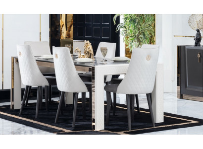 Polster Textil Stoff Iessgrupp Garnitur Set Komplett Design Lehnstull 6x Stullë