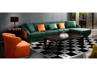 Fotel Orange Luxus Lieder Wunnzëmmer Nei Kreativt Design Modern