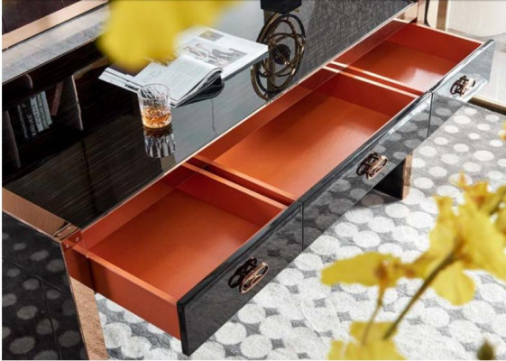 Schreibtisch Holz Brong Schreifdësch Aarbechtszëmmer Desken Büro Modernen Design Miwwel Luxus