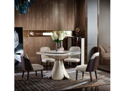 Stull Set 4x Still Mëllech Lieder Luxus Iesszëmmer Nei Kreativt Design