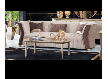 Polster Designer Miwwel Drësëtzer Canapé 3 Sëtzer Canapéë Luxus Textil Couchen grouss