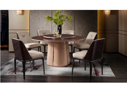 Grupp Luxus Stull Garnitur Lainn Design Miwwelen Luxus Iesszëmmer Holz 4x Still