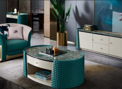 Sideboard Anrichte Schaf rtv Lowboard Türkis Ënnerschaf Miwwelen Wunnzëmmer Nei