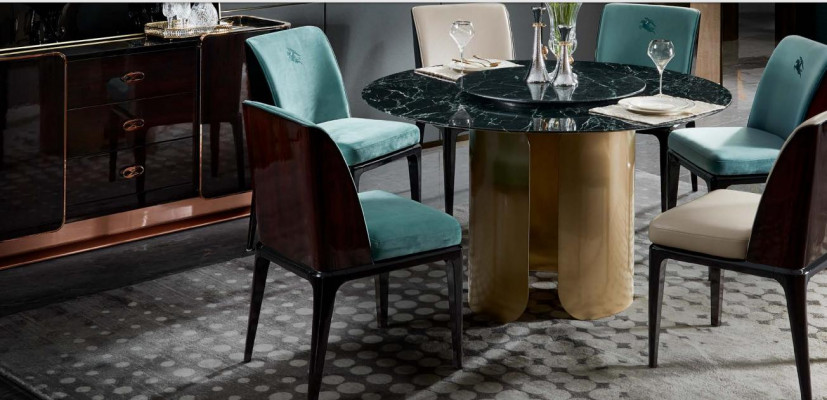 Stull Blo Iesszëmmer Modern Still Design Miwwelen Luxus Designer Ariichtung Nei