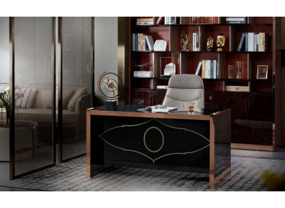 Büroschaf Braun Holz Aarbechtszëmmer Braun Modern Design Miwwelen Luxus Schaf