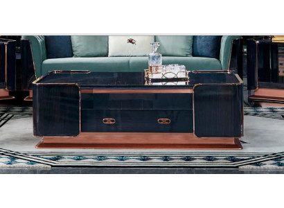 Couchtisch Holz Brong Edel Dëscher Modernen Design Miwwelen Luxus Wunnzëmmer