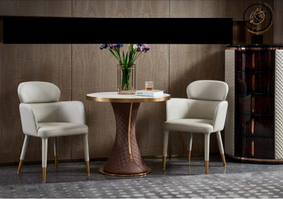 Kaffisdësch Wäiss Marmor Neien Bäisedësch Modern Design Miwwelen Luxus