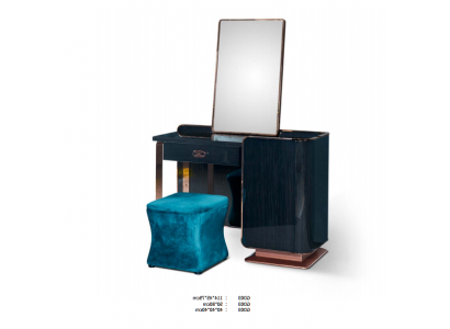 Kosmetikdësch Holz Schwaarz Konsol Modern Design Miwwelen Luxus Schlofkummer Nei