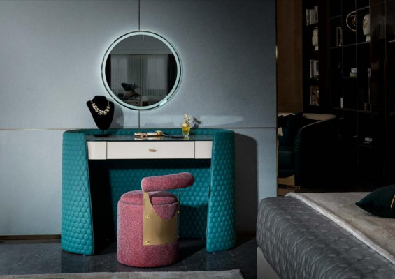 Hocker Schlofkummer Rout Neit Kreatiivt Modern Design Miwwelen Luxus