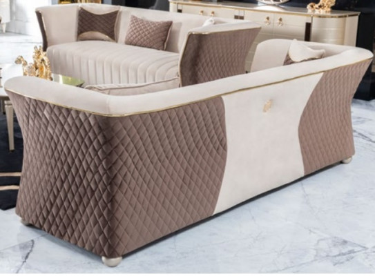 Couchgarnitur Dräisiichter Couchen Sofa Luxus 3+3 Sëtz Sofagarnitur Couch Polster