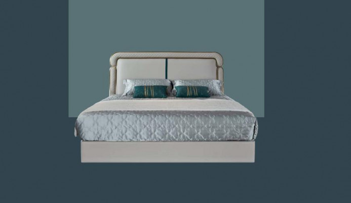 Bett Schlofkummer Beige Duebelbett Liederbett Modernen Design Miwwelen Holz