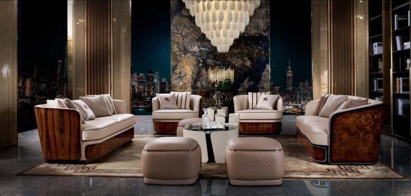 Canapé Dësch Still Modern Kreativ Wunnzëmmer Design Miwwelen Holz Luxus Neu Dësch