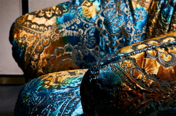 Design Fauteuil Canapé Sofa Relax Stoff Lounge Luxus Fernseh Club Polster