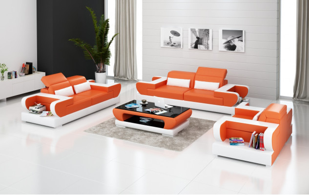 Luxuriéis Sofasatz Wunnzëmmer Satz Lieder polster Couchen Sofa