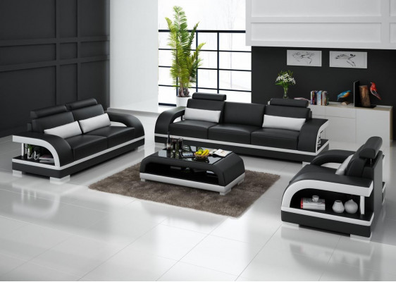 Sofagarnitur 3+2+1 Sëtzer Sofa Sëtz Canapé Polster Modern Garnitur Couchen
