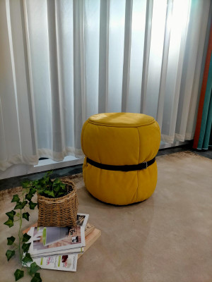 Design Hocker Sëtzpouf Wunnzëmmer Designer Ronde Modern Fousshocker