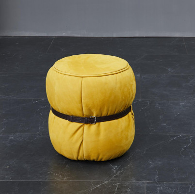 Design Hocker Sëtzpouf Wunnzëmmer Designer Ronde Modern Fousshocker