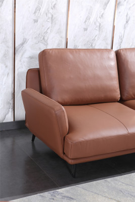 Ledersofa Sofagarnitur Deko 3+2+1 Sëtzer Set Polstersofa Garnitur Couch