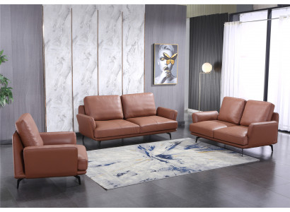 Sofagarnitur 3+2 Sëtzer Lieder-Sofa Couch Wunnlandschaft Garnitur Design Modern