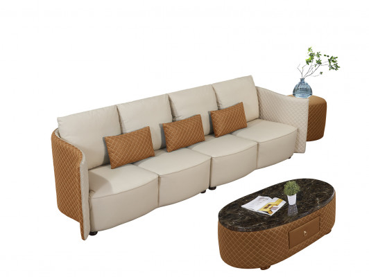 Sofa Couch 310cm Polster Sofas 5 Sëtz Textil Wunnzëmmer grouss XXL Couchen