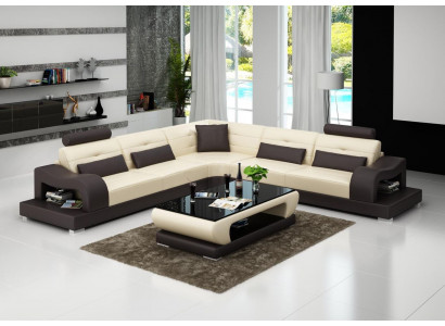 Ledersofa Couch Wunnlandschaft L Form Dekor Design Modern Sofa Eck Sofas
