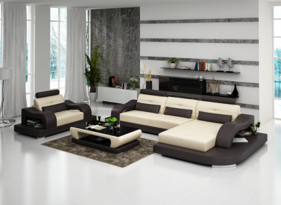 Wunnlandschaft Ecksofa L-Form Sesselen Set Garnitur Lieder Couche 2tlg.