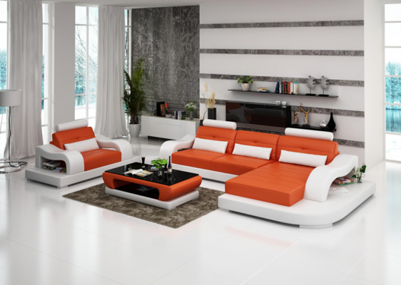 Wunnlandschaft Ecksofa L-Form Sesselen Set Garnitur Lieder Couche 2tlg.