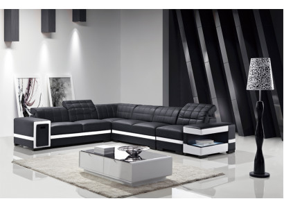 Designer Canapé Couch Eckcouch Polster Deko Garnitur Wunlandschaft L-Form