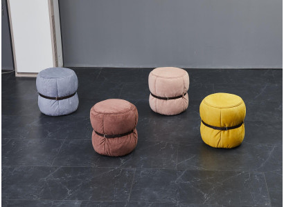 Design Hocker Sëtzpouf Wunnzëmmer Designer Ronde Modern Fousshocker