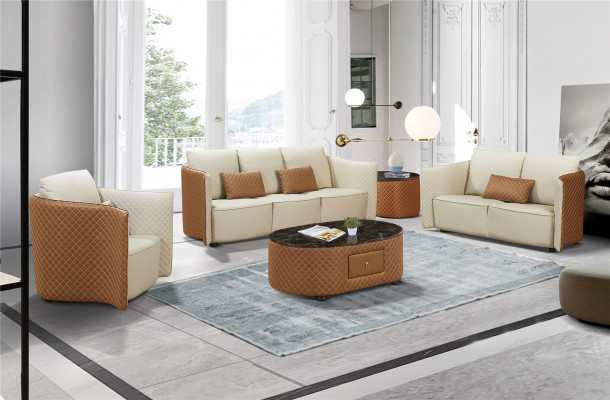 Sofa Garnitur 3+2+1 Sëtz Set Sofa Design Modern Polster Couchen Couch